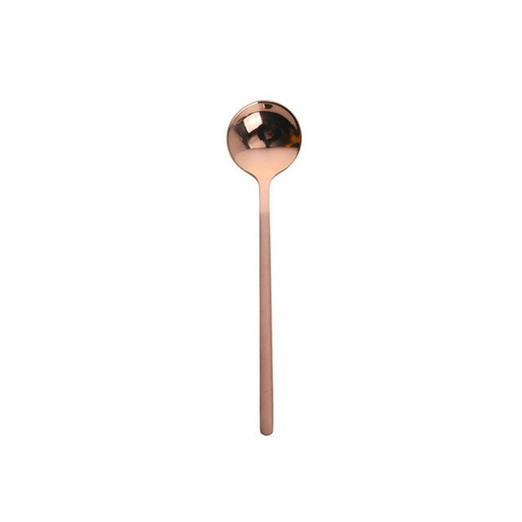 Mini Accessories Coffee Spoon Kitchen Dessertspoon Dining Round Shape Coffee  Stainless Steel Home, Size:13cm(Rose Gold) - free shipping - PMC TechLife - Order now!