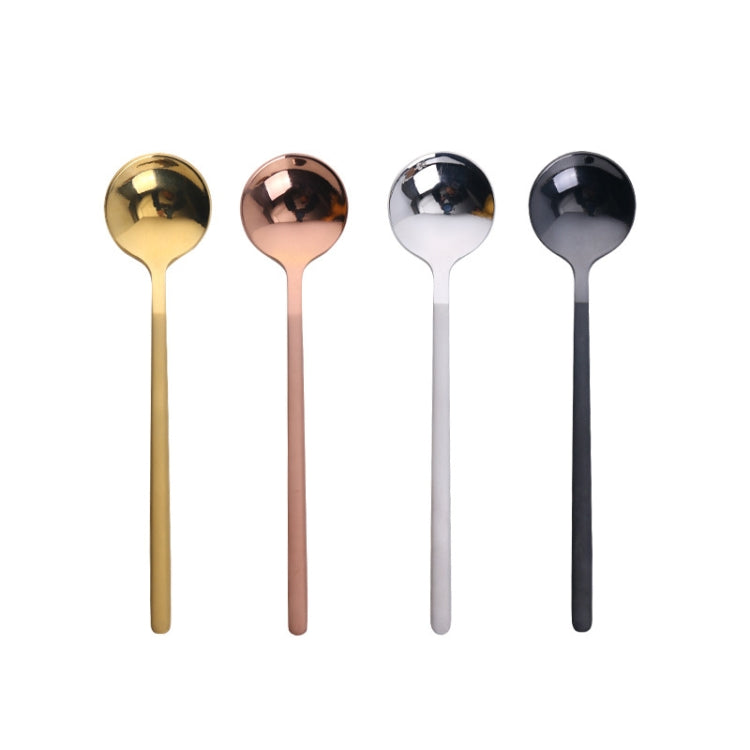 Mini Accessories Coffee Spoon Kitchen Dessertspoon Dining Round Shape Coffee  Stainless Steel Home, Size:15cm(Rose Gold) - free shipping - PMC TechLife - Order now!