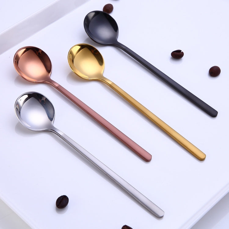 Mini Accessories Coffee Spoon Kitchen Dessertspoon Dining Round Shape Coffee  Stainless Steel Home, Size:17cm(Golden) - free shipping - PMC TechLife - Order now!