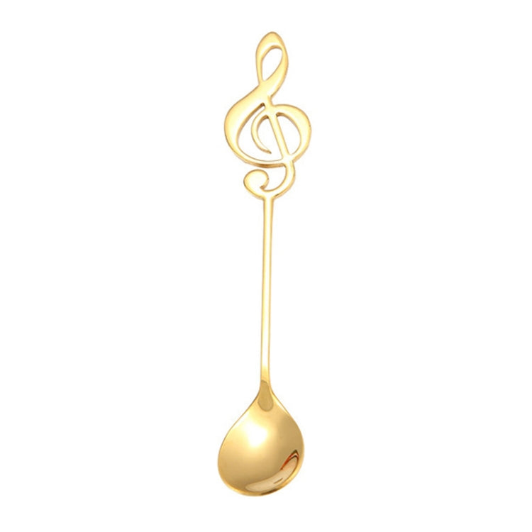 Creative Musical Note Spoon Coffee Stirring Scoop Stainless Steel Titanium Music Bar Spoon Gift Spoon(Gold) - free shipping - PMC TechLife - Order now!