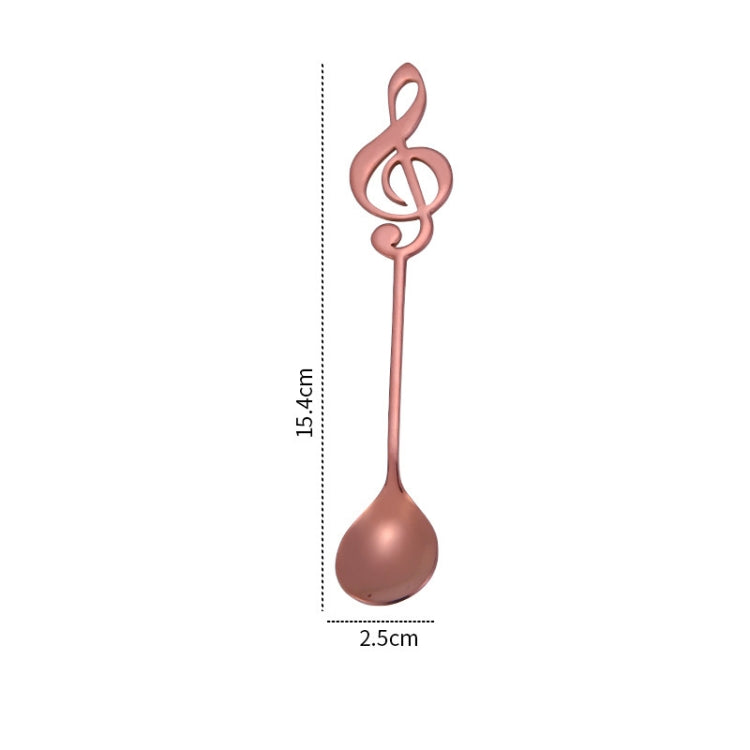 Creative Musical Note Spoon Coffee Stirring Scoop Stainless Steel Titanium Music Bar Spoon Gift Spoon(Rose Gold) - free shipping - PMC TechLife - Order now!