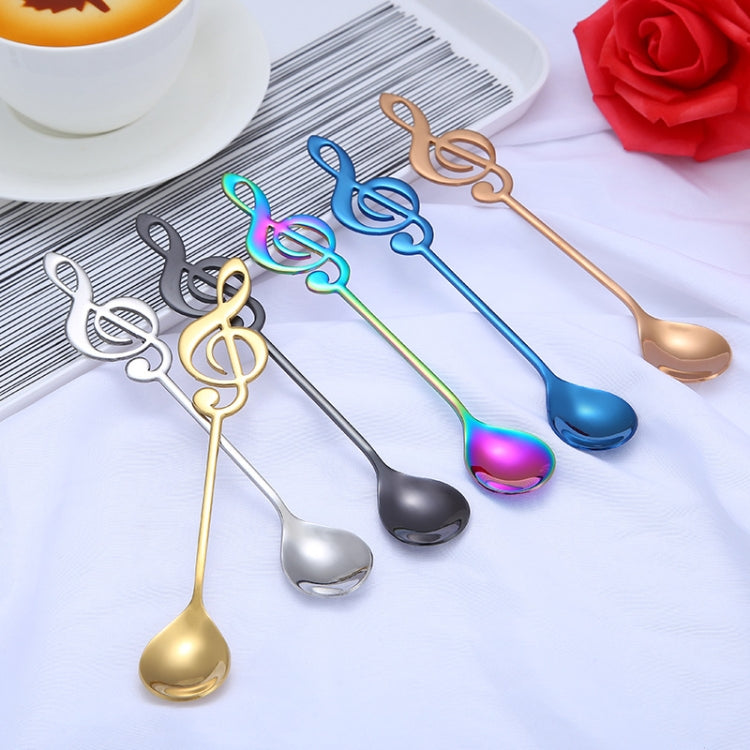 Creative Musical Note Spoon Coffee Stirring Scoop Stainless Steel Titanium Music Bar Spoon Gift Spoon(Colorful) - free shipping - PMC TechLife - Order now!