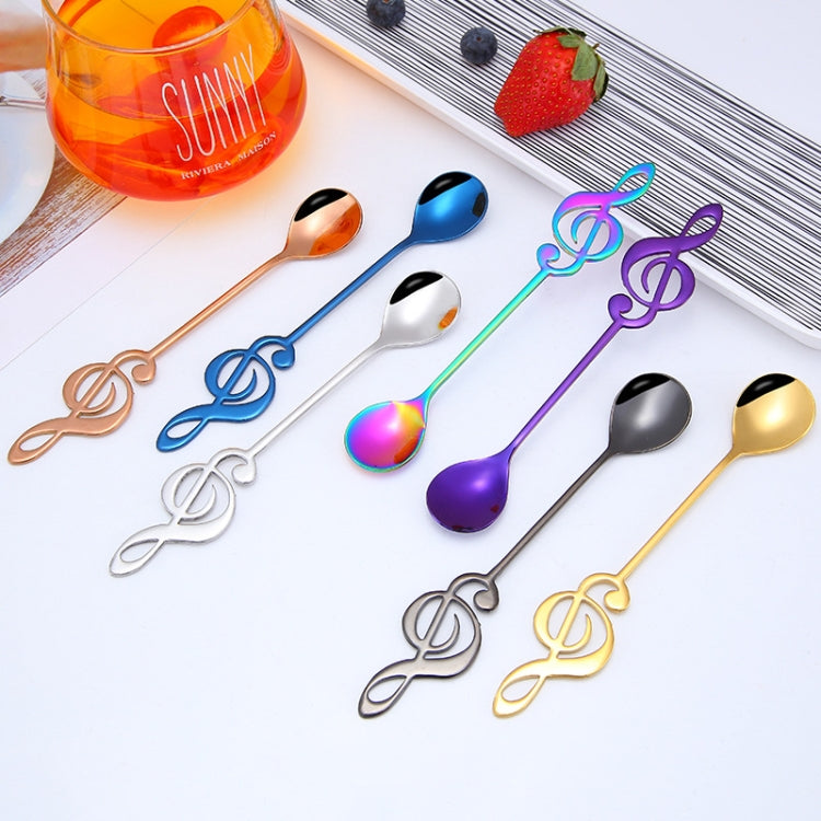 Creative Musical Note Spoon Coffee Stirring Scoop Stainless Steel Titanium Music Bar Spoon Gift Spoon(Colorful) - free shipping - PMC TechLife - Order now!