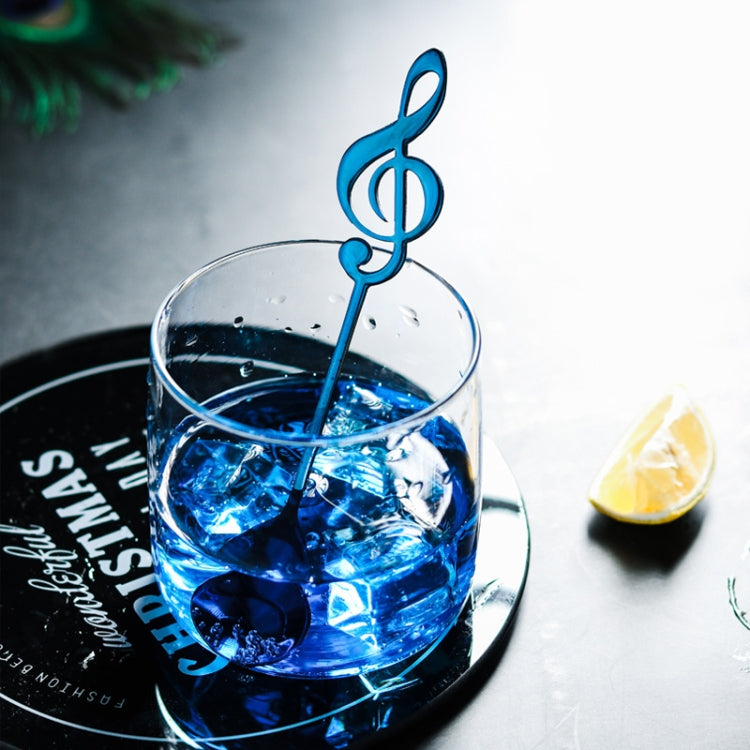 Creative Musical Note Spoon Coffee Stirring Scoop Stainless Steel Titanium Music Bar Spoon Gift Spoon(Blue) - free shipping - PMC TechLife - Order now!