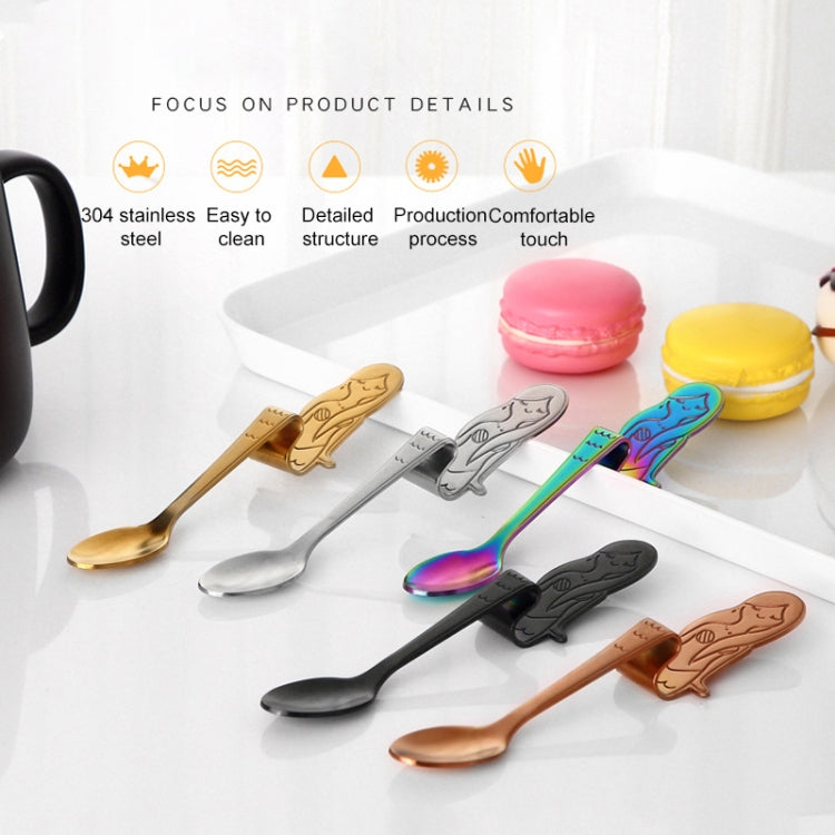Creative Coffee Spoon Mermaid Shape Handle Spoons Flatware Drinking Tools, Color:True Color - Coffee Tools by PMC TechLife | Online Shopping South Africa | PMC TechLife