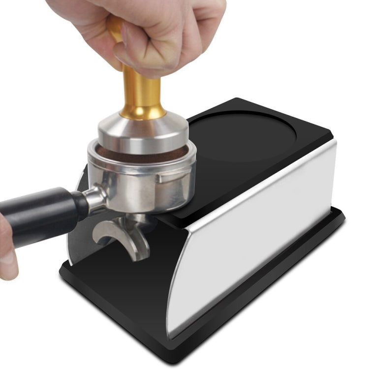 Stainless Steel Silicone Espresso Coffee Tamper Stand Barista Tool Powder Pad Hammer Pad(Brown) - free shipping - PMC TechLife - Order now!