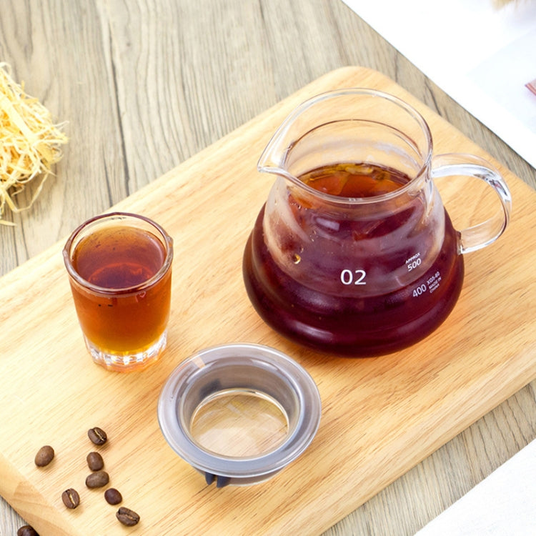 Heat-resistant Hand-made Coffee Glass Pot Cloud Coffee Sharing Pot, Specification:600ml Integrated Glass Filter Cup - free shipping - PMC TechLife - Order now!
