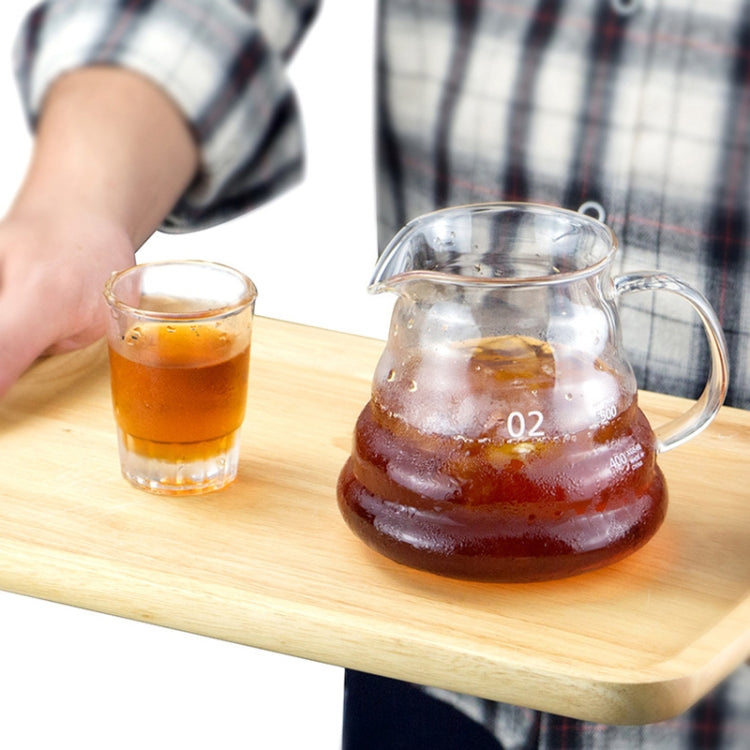 Heat-resistant Hand-made Coffee Glass Pot Cloud Coffee Sharing Pot, Specification:600ml Integrated Glass Filter Cup - free shipping - PMC TechLife - Order now!