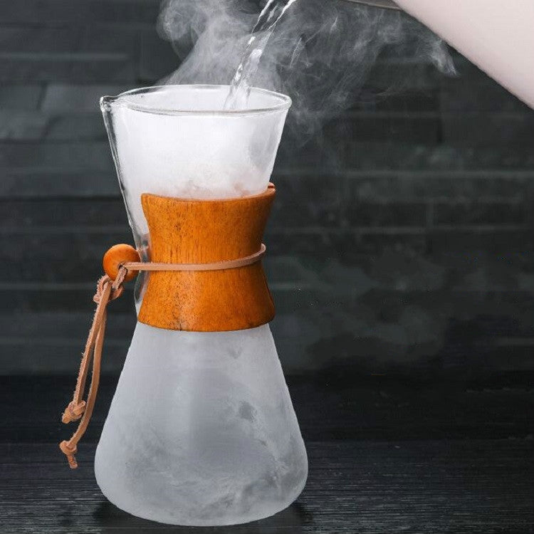Heat Resistant Glass Coffee Pot Convenient Hand Made Pot, Specification:600ml Coffee Pot - free shipping - PMC TechLife - Order now!