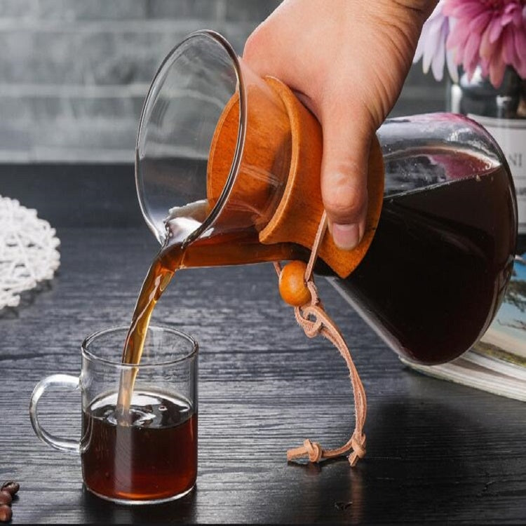 Heat Resistant Glass Coffee Pot Convenient Hand Made Pot, Specification:600ml Coffee Pot - free shipping - PMC TechLife - Order now!