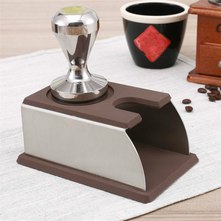 Stainless Steel Solid Wood Handle Integrated Coffee Powder, Specification:57.5mm, Color:Stainless Steel Detachable Handle - free shipping - PMC TechLife - Order now!