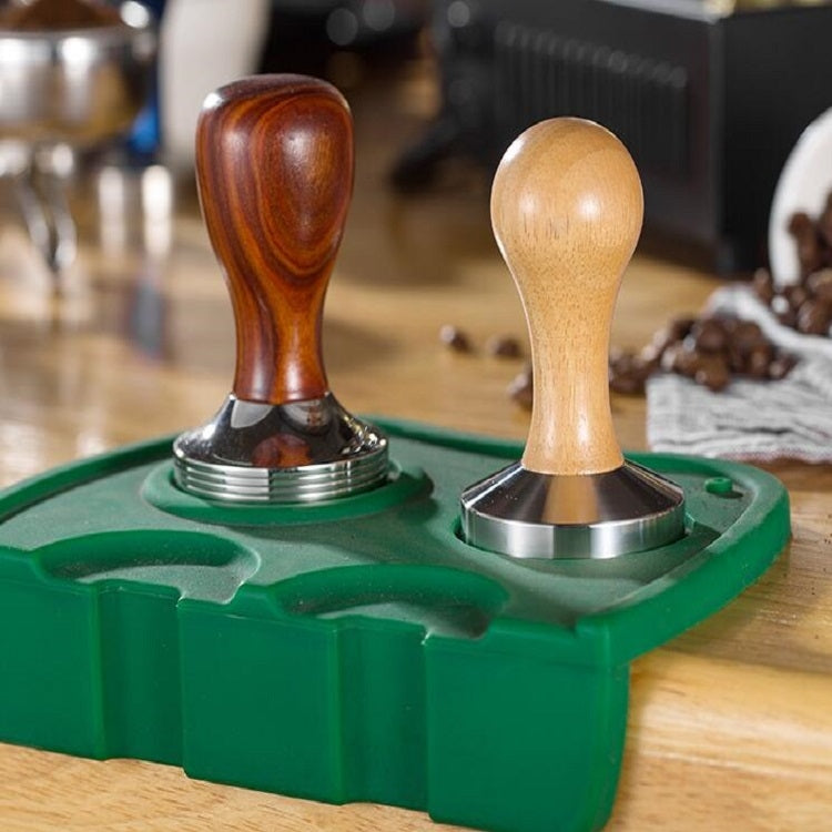 Stainless Steel Solid Wood Handle Integrated Coffee Powder, Specification:58mm, Color:Stainless Steel Integration - free shipping - PMC TechLife - Order now!