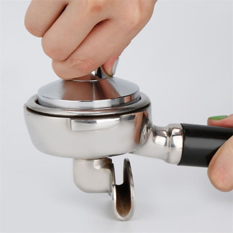 Stainless Steel Solid Wood Handle Integrated Coffee Powder, Specification:58mm, Color:Aluminum Integration - free shipping - PMC TechLife - Order now!