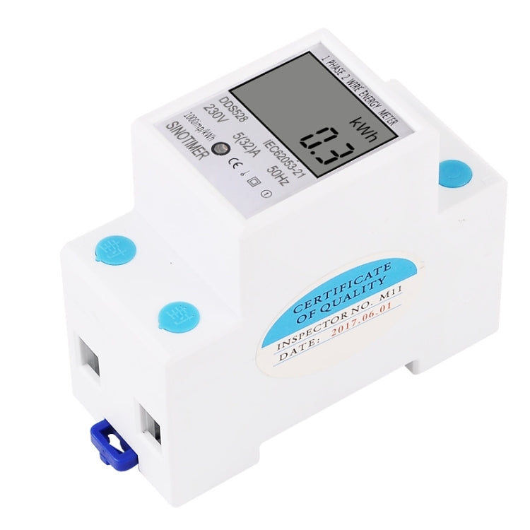 DDS528 5-32A 230V 50Hz Single-phase Household DIN Rail Electronic Multi-function Energy Meter - Current & Voltage Tester by PMC TechLife | Online Shopping South Africa | PMC TechLife