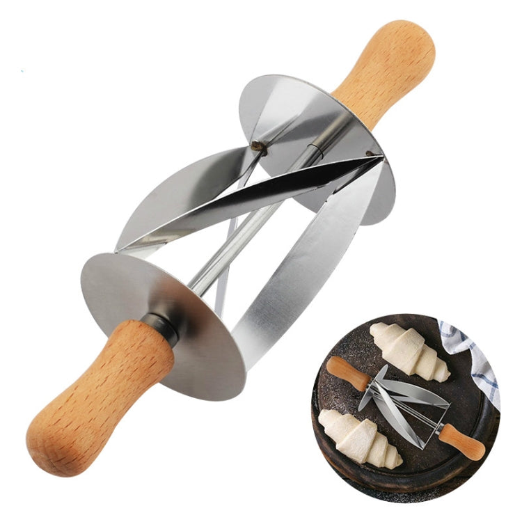 Croissant Tool Roller Stainless Steel Croissant Cutlery Croissant Knife(Silver) - free shipping - PMC TechLife - Order now!