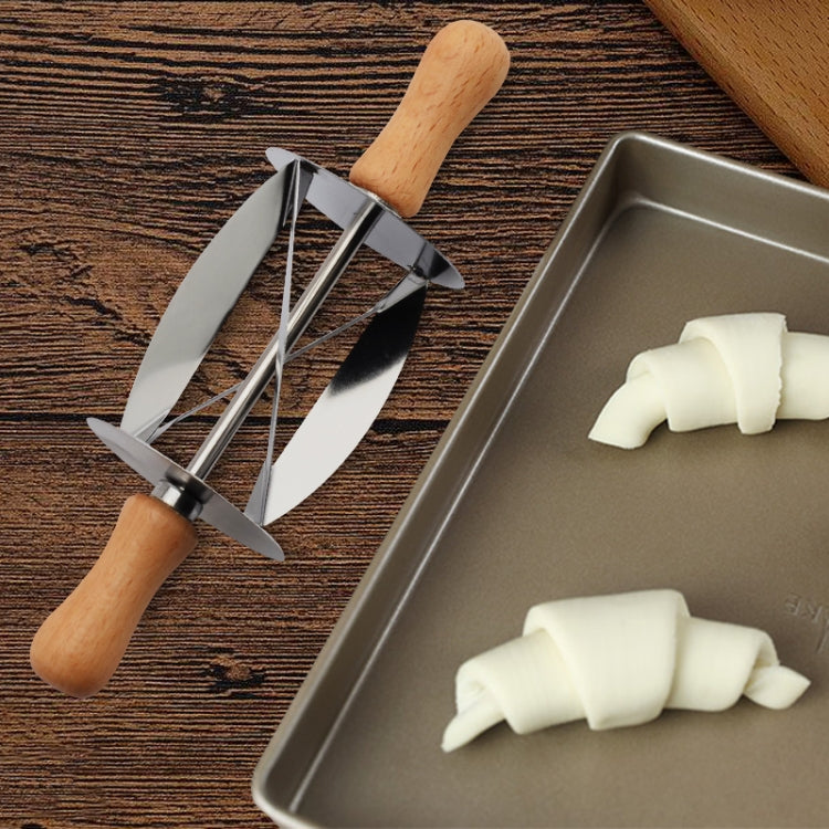 Croissant Tool Roller Stainless Steel Croissant Cutlery Croissant Knife(Silver) - free shipping - PMC TechLife - Order now!