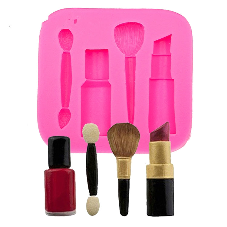 2 PCS Lipstick Eyebrow Pencil Makeup Tool Shape Silicone Fondant Cake Mold Chocolate Mold Clay Mold - Food Molds by PMC TechLife | Online Shopping South Africa | PMC TechLife