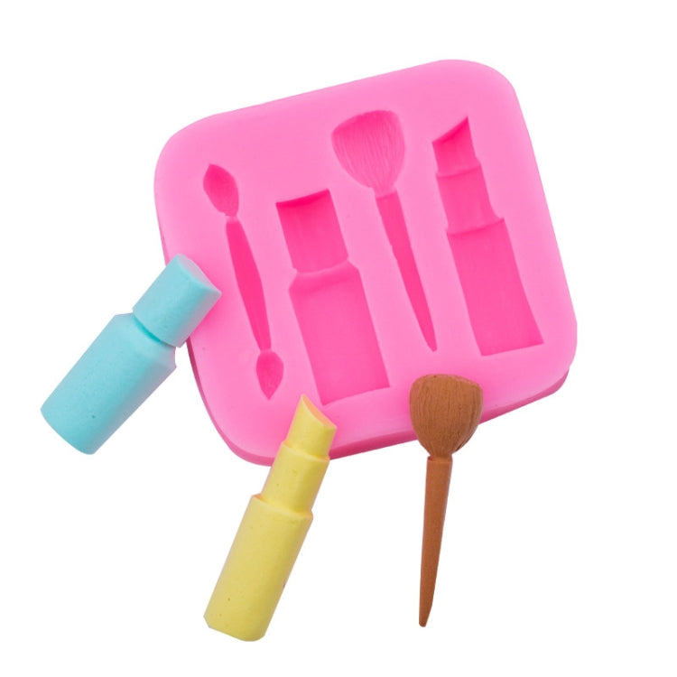 2 PCS Lipstick Eyebrow Pencil Makeup Tool Shape Silicone Fondant Cake Mold Chocolate Mold Clay Mold - Food Molds by PMC TechLife | Online Shopping South Africa | PMC TechLife