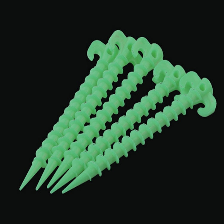 10 PCS/Set Luminous Camping Canopy Tent Ground Screw Pegs Horn Nails Outdoor Climbing Tent Plastic Nails Tent Accessories - Tents & Accessories by PMC TechLife | Online Shopping South Africa | PMC TechLife