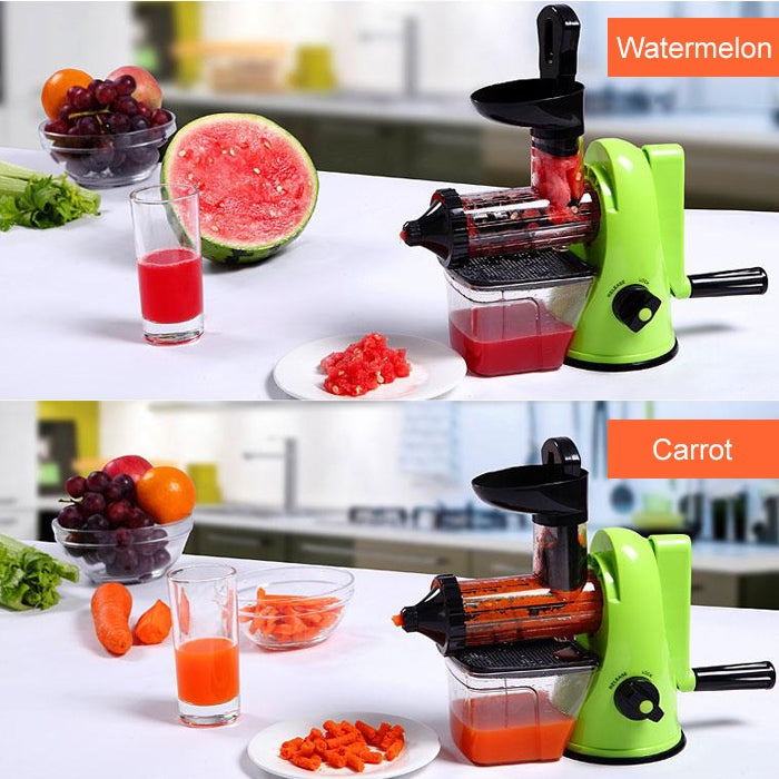 Multifunction Home Manual Juicer Apple Orange Wheatgrass Portable DIY Juicer(Red) - free shipping - PMC TechLife - Order now!