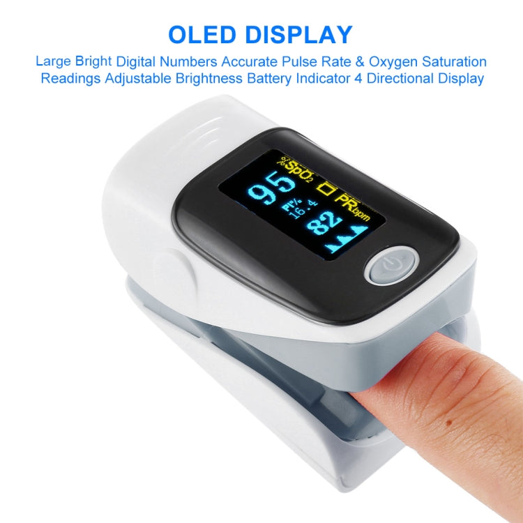 AB-80 Precision Finger Pulse Oximeter Blood Oxygen Monitor(Grey) - free shipping - PMC TechLife - Order now!
