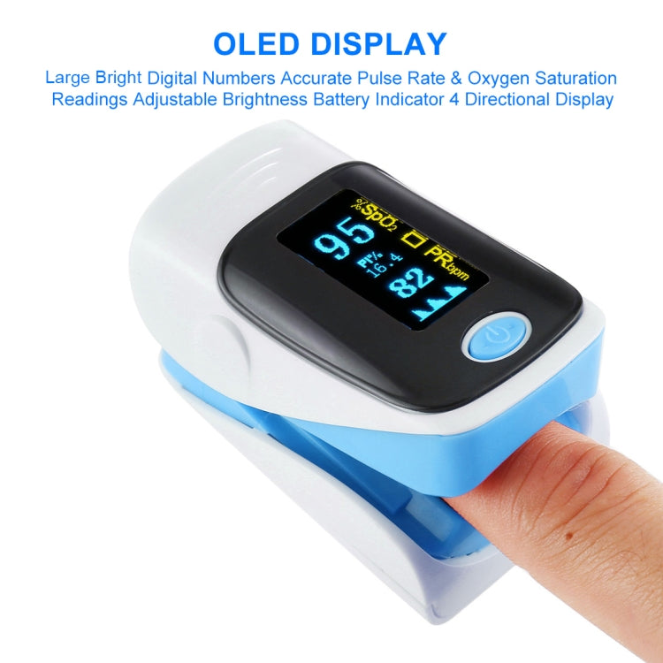 AB-80 Precision Finger Pulse Oximeter Blood Oxygen Monitor(Blue) - free shipping - PMC TechLife - Order now!