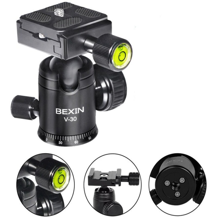 BEXIN 360 Degree Rotation Aluminum Alloy Tripod 30mm Ball Head with Quick Release Plate - free shipping - PMC TechLife - Order now!