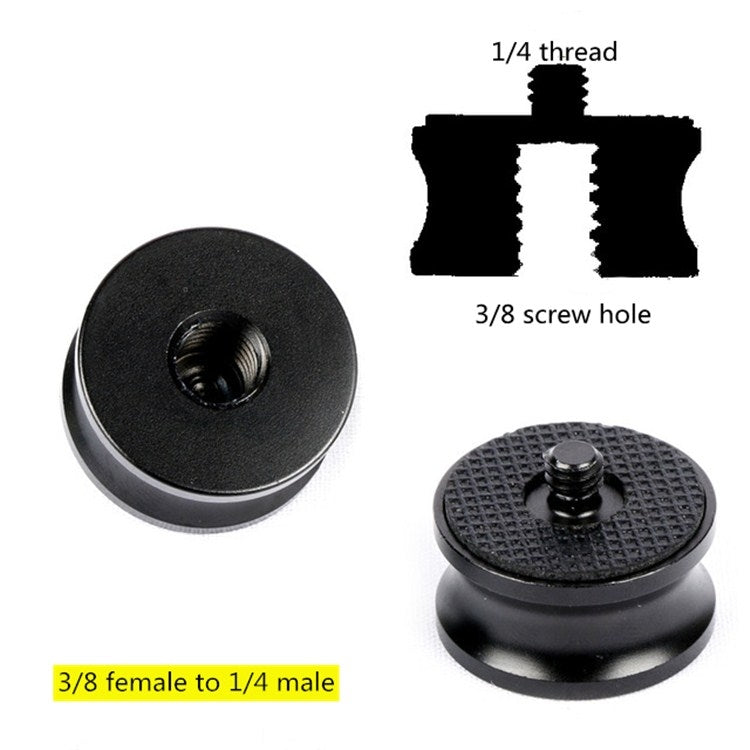 3 PCS 3/8 inch Female to 1/4 inch Male Screw Aluminum Alloy Adapter -  by BEXIN | Online Shopping South Africa | PMC TechLife
