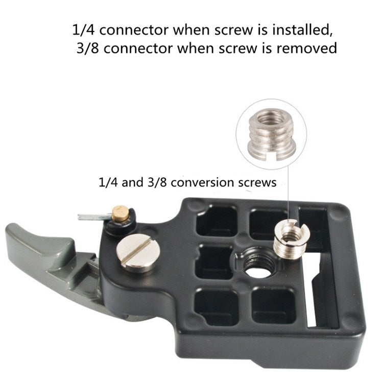 BEXIN Tripod Head Quick Release Plate Holder For Manfrotto 200PL-14(Grey) - Quick Release Plate by BEXIN | Online Shopping South Africa | PMC TechLife | Buy Now Pay Later Mobicred