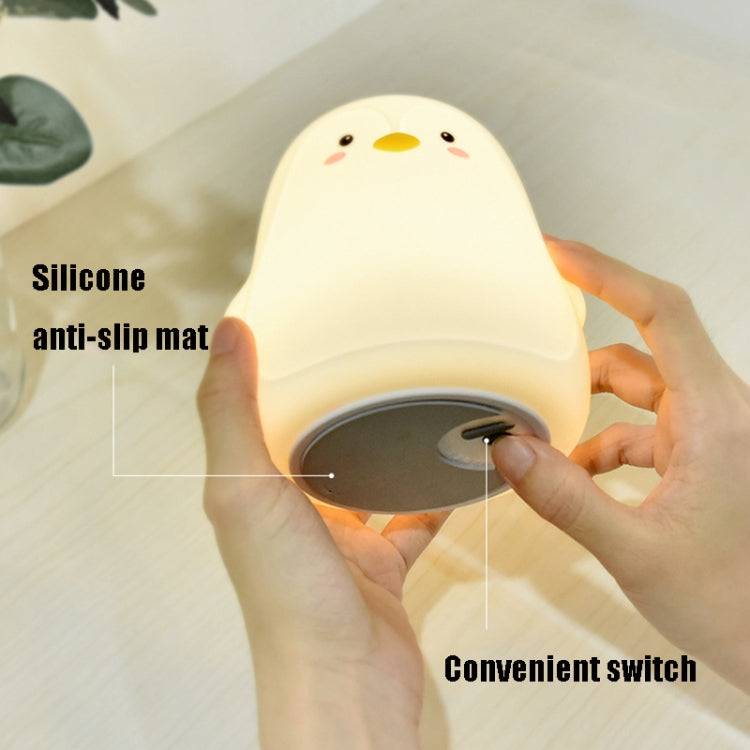 Penguin Silicone Pat Night Light Children Bedside Atmosphere Lamp(White) - Night Lights by PMC TechLife | Online Shopping South Africa | PMC TechLife