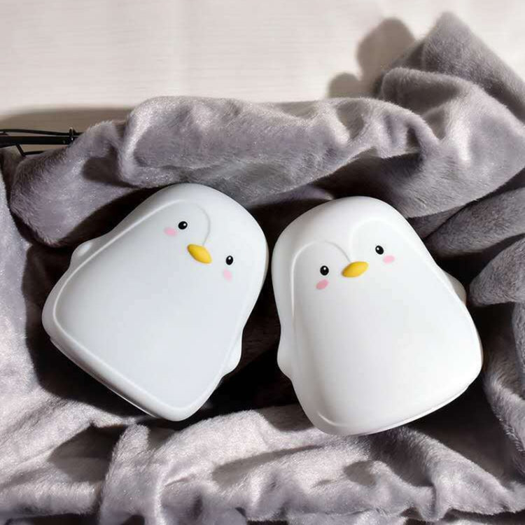 Penguin Silicone Pat Night Light Children Bedside Atmosphere Lamp(White) - Night Lights by PMC TechLife | Online Shopping South Africa | PMC TechLife
