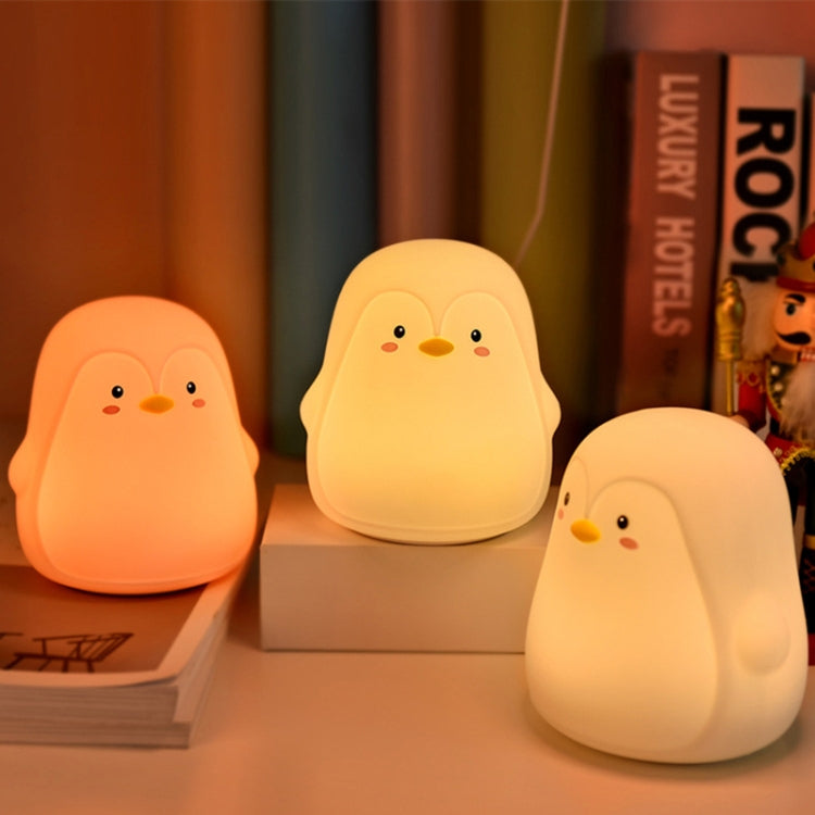Penguin Silicone Pat Night Light Children Bedside Atmosphere Lamp(White) - Night Lights by PMC TechLife | Online Shopping South Africa | PMC TechLife