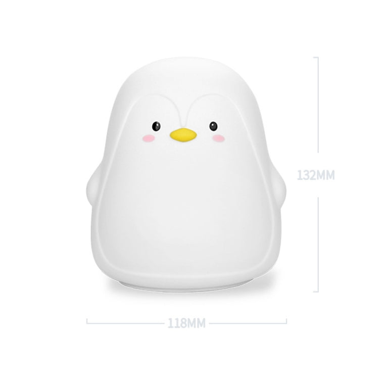 Penguin Silicone Pat Night Light Children Bedside Atmosphere Lamp(White) - Night Lights by PMC TechLife | Online Shopping South Africa | PMC TechLife