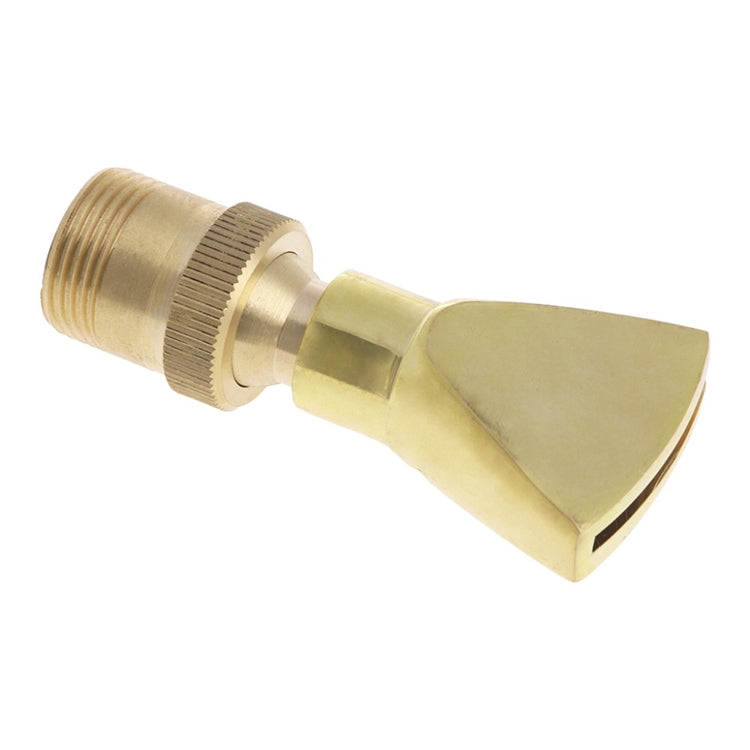 Water View Rockery Fountain All Copper Stainless Steel Adjustable Universal Fan-shaped Flat Nozzle, Size: 6 Point(Brass) - Watering & Irrigation by PMC TechLife | Online Shopping South Africa | PMC TechLife