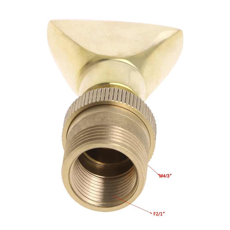 Water View Rockery Fountain All Copper Stainless Steel Adjustable Universal Fan-shaped Flat Nozzle, Size:2���(Brass) - Watering & Irrigation by PMc TechLife | Online Shopping South Africa | PMc TechLife | Buy Now Pay Later Mobicred