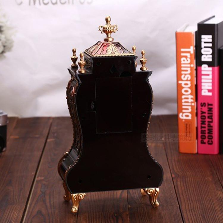 Vintage Clock Classical Royalty Sitting Room TV Cabinet Desk Imperial Furnishing Creative Sit Pendulum Clock(Gray) - free shipping - PMC TechLife - Order now!