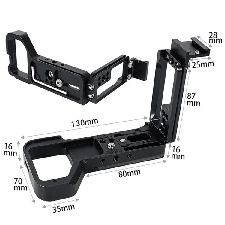 BEXIN Push-Pull Type Vertical Shoot Quick Release L Plate Bracket Base Holder with Hot Shoe for Sony ILCE-7RM4 / A7R4 / A7R IV - free shipping - PMC TechLife - Order now!