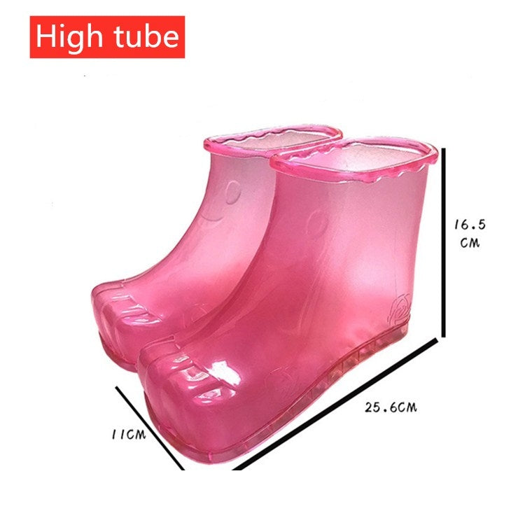 Magnet Portable Household Plastic High Tube Bubble Foot Shoes Bubble Bucket, Size:Height 16.5CM 42 Yards(Rose Red) - free shipping - PMC TechLife - Order now!