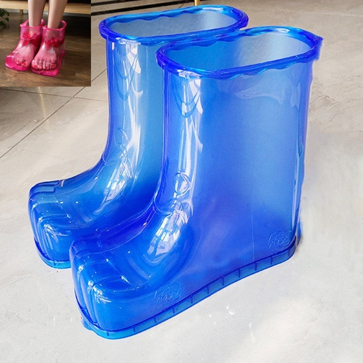 Magnet Portable Household Plastic High Tube Bubble Foot Shoes Bubble Bucket, Size:Height 28CM 45 Yards(Blue) - free shipping - PMC TechLife - Order now!
