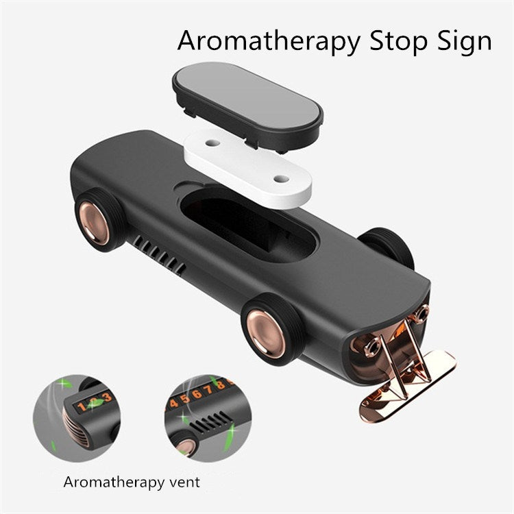 Temporary Parking Number Plate For Car With Hidden Car Card Multifunctional Car Perfume Decoration - free shipping - PMC Jewellery - Order now!