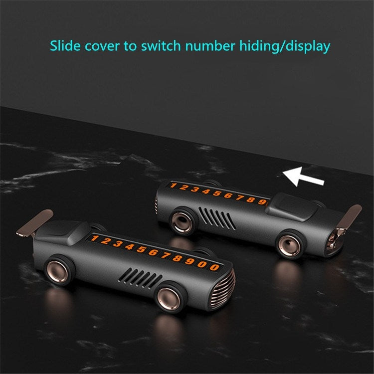 Temporary Parking Number Plate For Car With Hidden Car Card Multifunctional Car Perfume Decoration - free shipping - PMC Jewellery - Order now!