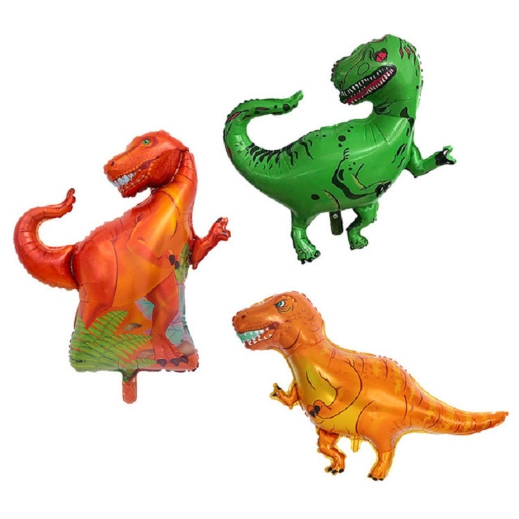 2 PCS Dinosaur Modeling Aluminum Foil Balloon Children Birthday Decoration Party Supplies Toy, Size:Large, Style:Red Tyrannosaurus - Balloons by PMC TechLife | Online Shopping South Africa | PMC TechLife