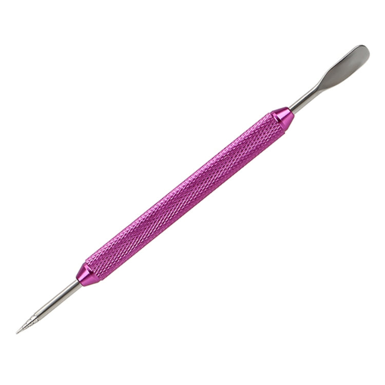 Fancy Coffee Pull Flower Needle Stainless Steel Carved Rod Crochet Flower Needle(Purple) - free shipping - PMC TechLife - Order now!