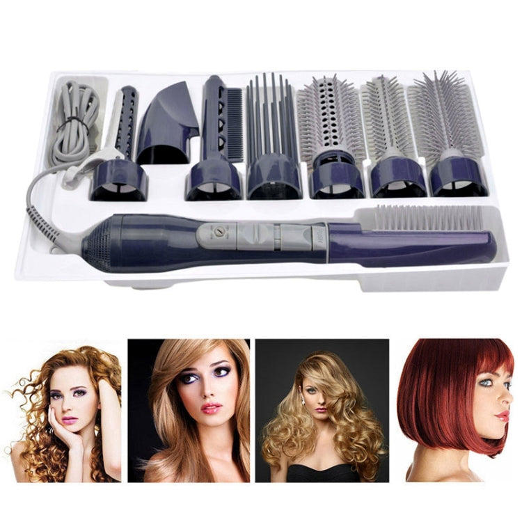 8 in 1 Professional Hair Dryer Hair Curler for Hotel Travel With Comb Powerful Hairdryer(Deep blue) - free shipping - PMC TechLife - Order now!