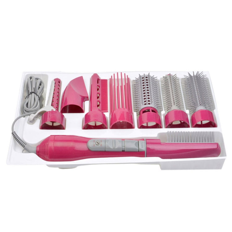 8 in 1 Professional Hair Dryer Hair Curler for Hotel Travel With Comb Powerful Hairdryer(Rose red) - free shipping - PMC TechLife - Order now!