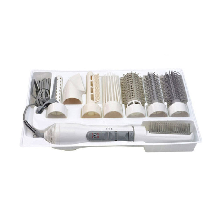 8 in 1 Professional Hair Dryer Hair Curler for Hotel Travel With Comb Powerful Hairdryer(White) - free shipping - PMC TechLife - Order now!