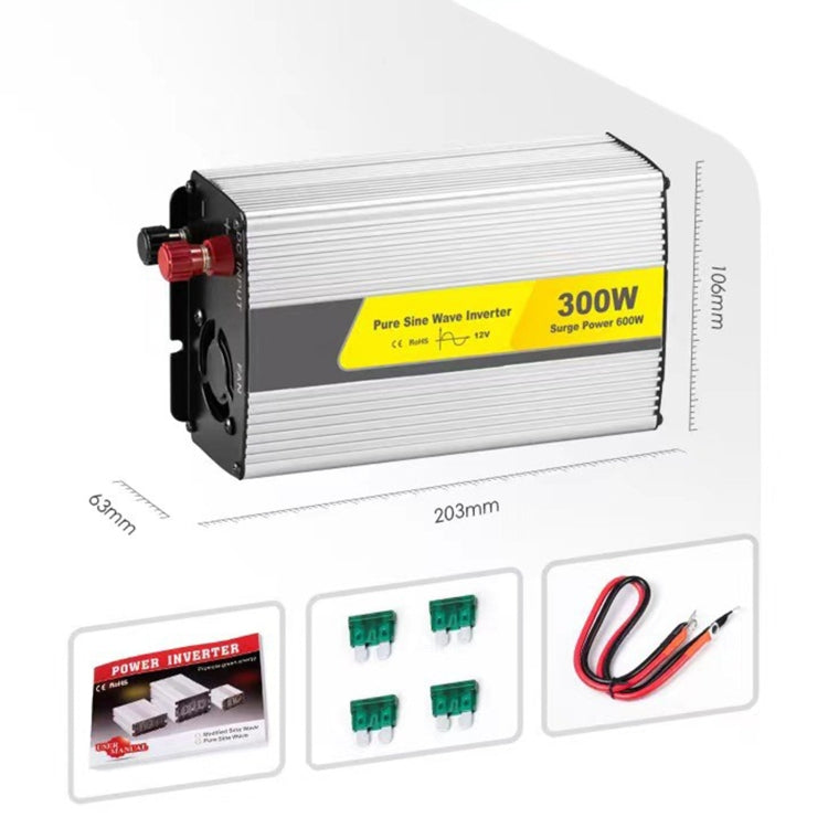 SUVPR DY-LG300S 300W DC 12V to AC 220V 50Hz Pure Sine Wave Car Power Inverter with Universal Power Socket - free shipping - PMC TechLife - Order now!
