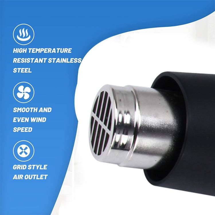 DINGGUAGUA 1800W Industrial Heavy Duty Professional Adjustable Temperature Heat Air Gun Tool (EU Plug) - Heat Guns by PMC TechLife | Online Shopping South Africa | PMC TechLife | Buy Now Pay Later Mobicred