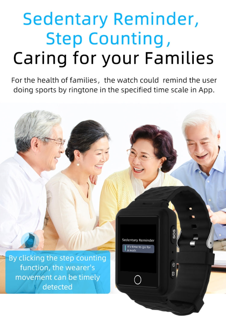 REACHFAR RF-V46-A GPS Smart Tracker WatchBand, Support SOS / Camera / Health Management / 4G LTE / Blood Pressure / Heart Rate, For Asia / Europe / Africa / Australia(Black) - Personal Tracker by PMC TechLife | Online Shopping South Africa | PMC TechLife