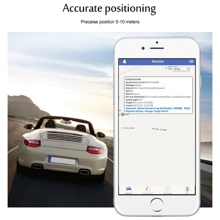 TK108 2G 4PIN Realtime Car Truck Vehicle Tracking GSM GPRS GPS Tracker, Support AGPS with Relay and Battery - Car Tracker by PMC TechLife | Online Shopping South Africa | PMC TechLife